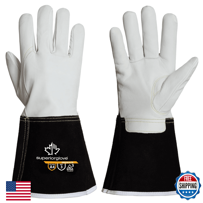 Superior Glove Endura Goatskin Leather Mig Welding Gloves Paraactiv Cut