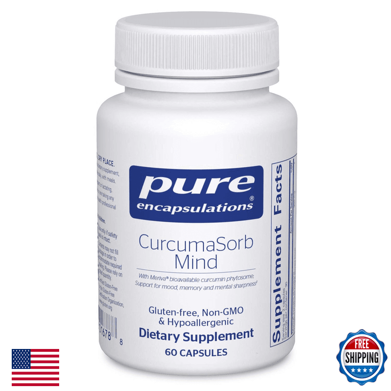 Pure Encapsulations Curcumasorb Mind Supplement To Support Memory Sharpness And