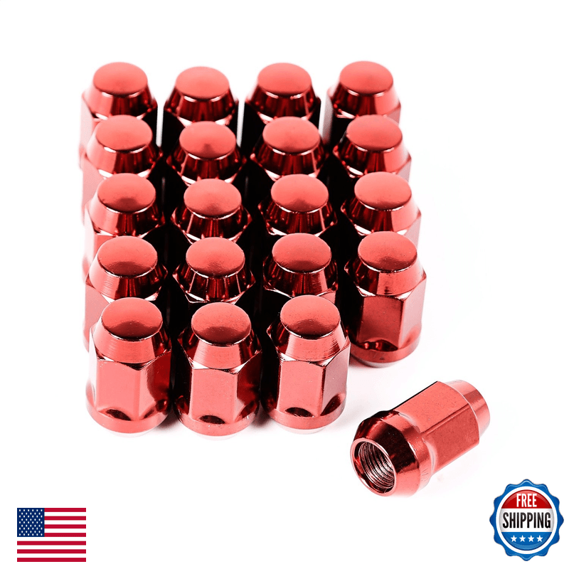 Rugged Ridge Wheel Lug Nut Set Of 20 1/2-20 Red 16715.24