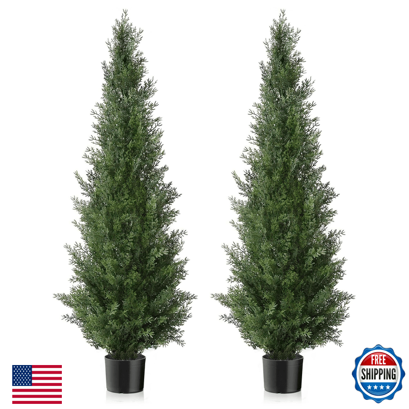 Silk Tree Warehouse Two 4 Feet Artificial Cedar