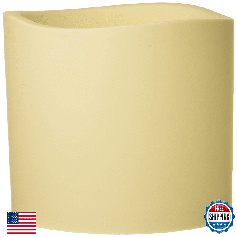 Everlasting Glow 6X12H Led Out. Pillar Bisque Christmas 6Inl X 6Inw X 12Inh