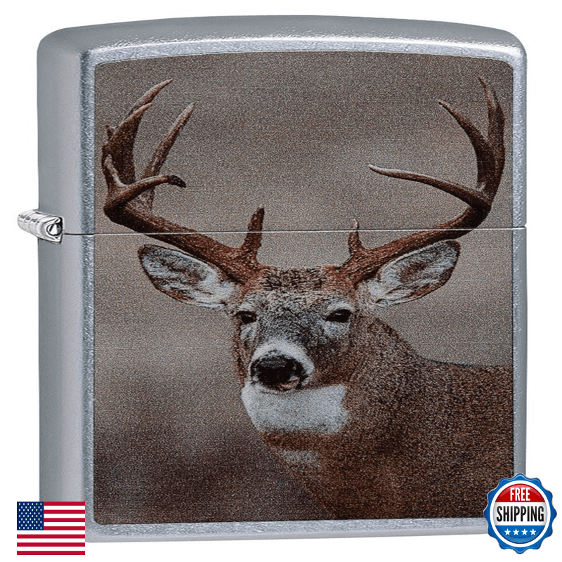 Zippo Big Buck Pocket Lighter Street Chrome