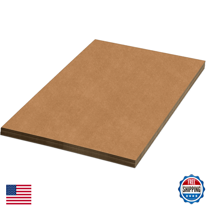 Box Usa Usa Aviditi Cardboard Sheets 18L X 12W 50-Pack Corrugated Sheets For