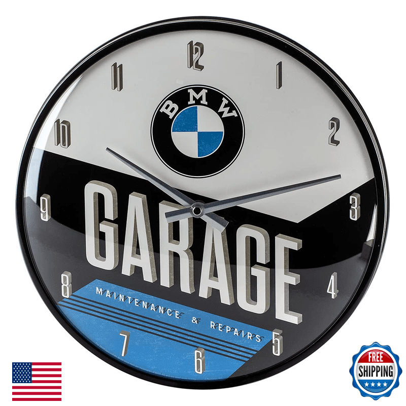Nostalgic-Art Retro Wall Clock 12.2 Official License Olp Bmw Garage Gift Idea