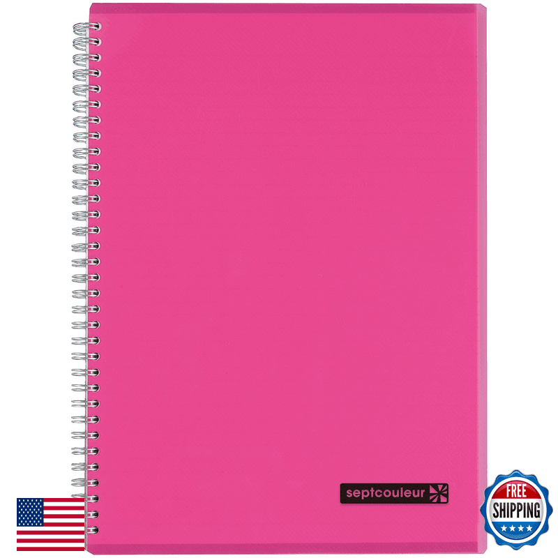 Maruman Septcouleur Lined Notebook- A4 8.27 X 11.69 80 Sheets / 160 Pages 7Mm