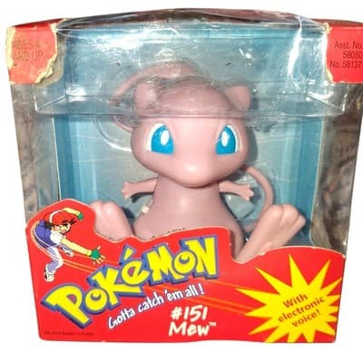 1999 Pokémon Mew Electronic Voice Figure Hasbro #151 Vintage w/ Box