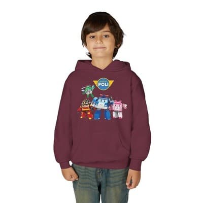 Kids Robocar Poli Hoodie I Robocar Poli Hooded Sweatshirt