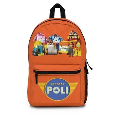 Custom Robocar Poli Backpack | Kids Robocar Poli School Backpack