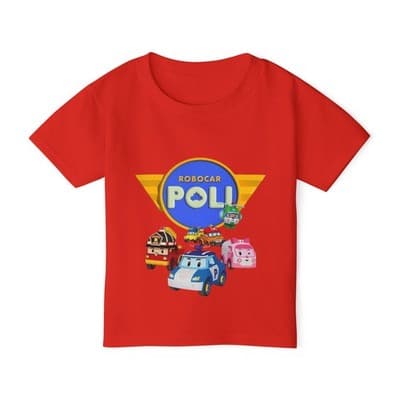 Robocar Poli Toddler T-shirt, Kids Short sleeve t-shirt