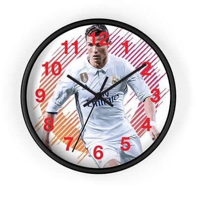 Christian Ronaldo Wall Clock | Soccer Hanging Wall Clock