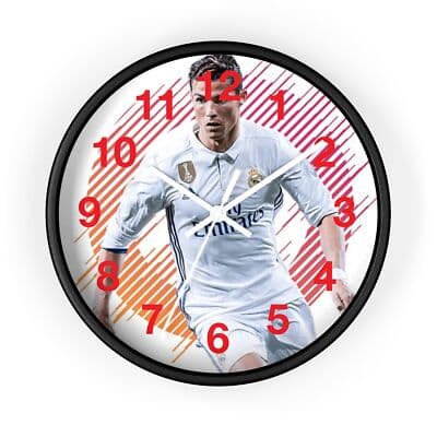 Christian Ronaldo Wall Clock | Soccer Hanging Wall Clock
