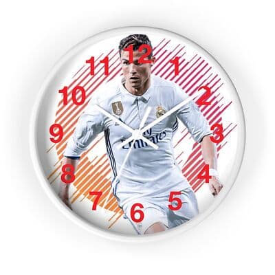 Christian Ronaldo Wall Clock | Soccer Hanging Wall Clock
