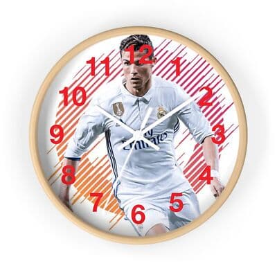Christian Ronaldo Wall Clock | Soccer Hanging Wall Clock