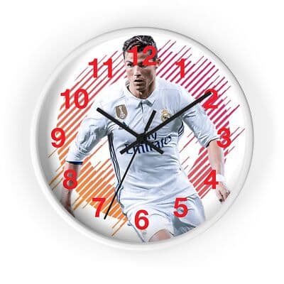Christian Ronaldo Wall Clock | Soccer Hanging Wall Clock