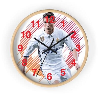 Christian Ronaldo Wall Clock | Soccer Hanging Wall Clock