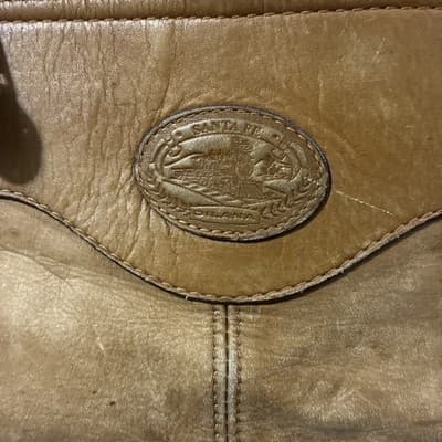 Dilana Santa Fe brown distressed leather Bookbag