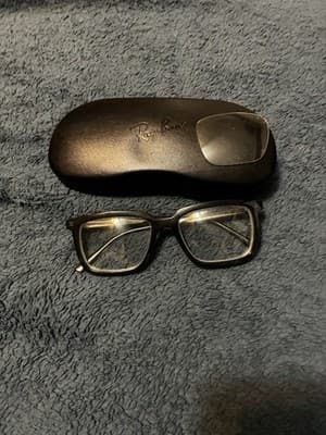 Ray-Ban Rb7208 5204 Matte Black Rectangle Eyeglasses Frames 54-18-145