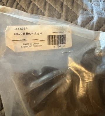 313-69BP Mopar 1969-70 B-body Universal Body Plug Kit