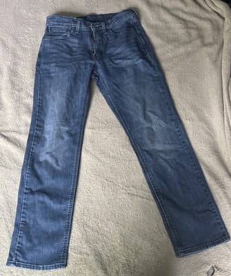 Levi's Premium Men 541 Athletic Taper Fit Zip Fly Stretch Jeans 31x32 Blue
