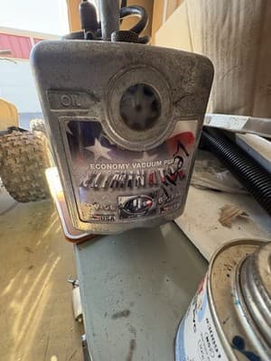 JB Platinum DV-6E, 6CFM vacuum Pump Model: C55JXKPK-5060