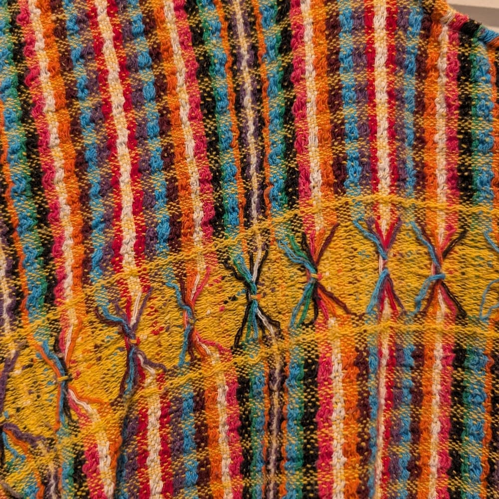 Handwoven Multicolor Fringe Top