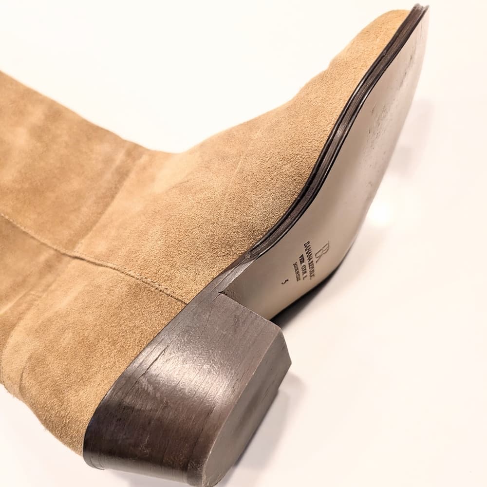 Vintage Banana Republic Western Suede Cowboy Festival Boho Italy Boots Size 5