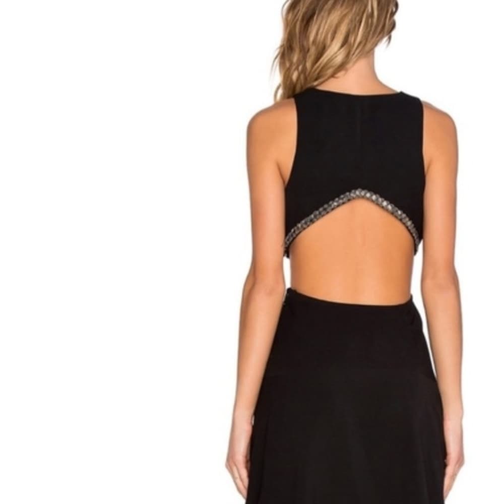 NBD Beaded Cutout Party Black Prom Summer Women's Dress Size Xs