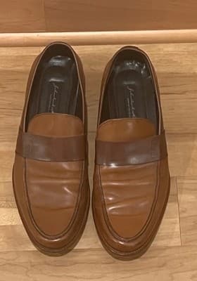Johnston Murphy Chilli Tan Penny Loafers Mens 10M