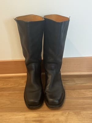 Vintage Frye Campus Boots 87290 Black Leather Men’s Size 13M Made In USA