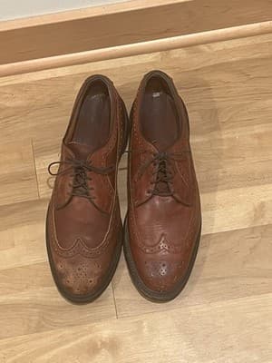 Allen Edmonds Fenway Brown Leather Wingtip Lace Up Oxford Dress Shoes Mens 13D