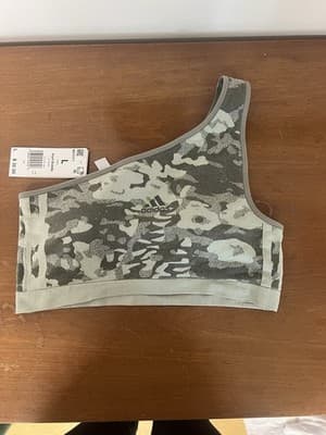 Women’s Best Camo Asymmetrical Seamless Sports Bra Women's Size Large