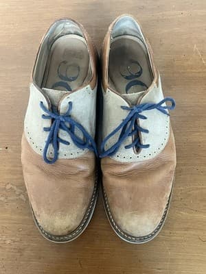1901 MEN'S DRESS SHOE SIZE 10M BROWN USED