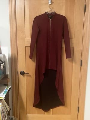 Red Suede High Low Fashion Top By Akira Chicago Size Small