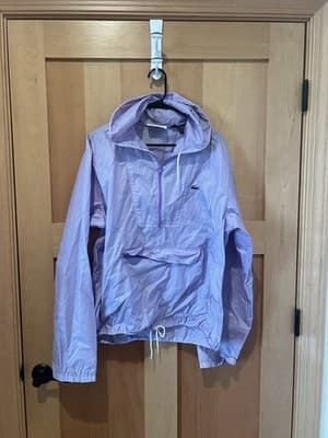 Vintage Lacoste Izod L Pullover Nylon Hooded Windbreaker 80s Streetwear