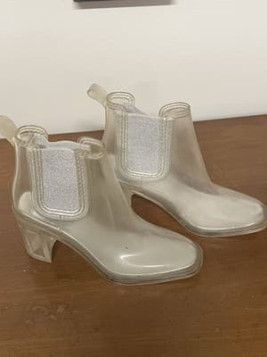 Jeffrey Campbell Hurricane Rain Boot in clear Size 8