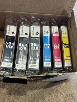 Compatible 564XL Extra Ink Cartridges for HP Photosmart 7520 6520 OfficeJet 4620