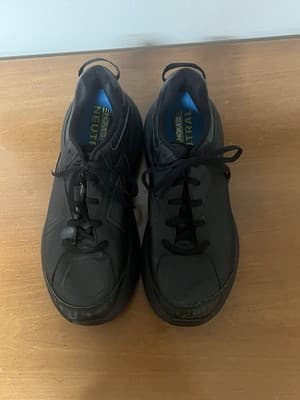 Hoka M Bondi LTR Black Leather Running Shoes Men's Size 10 - 1019496 BLK