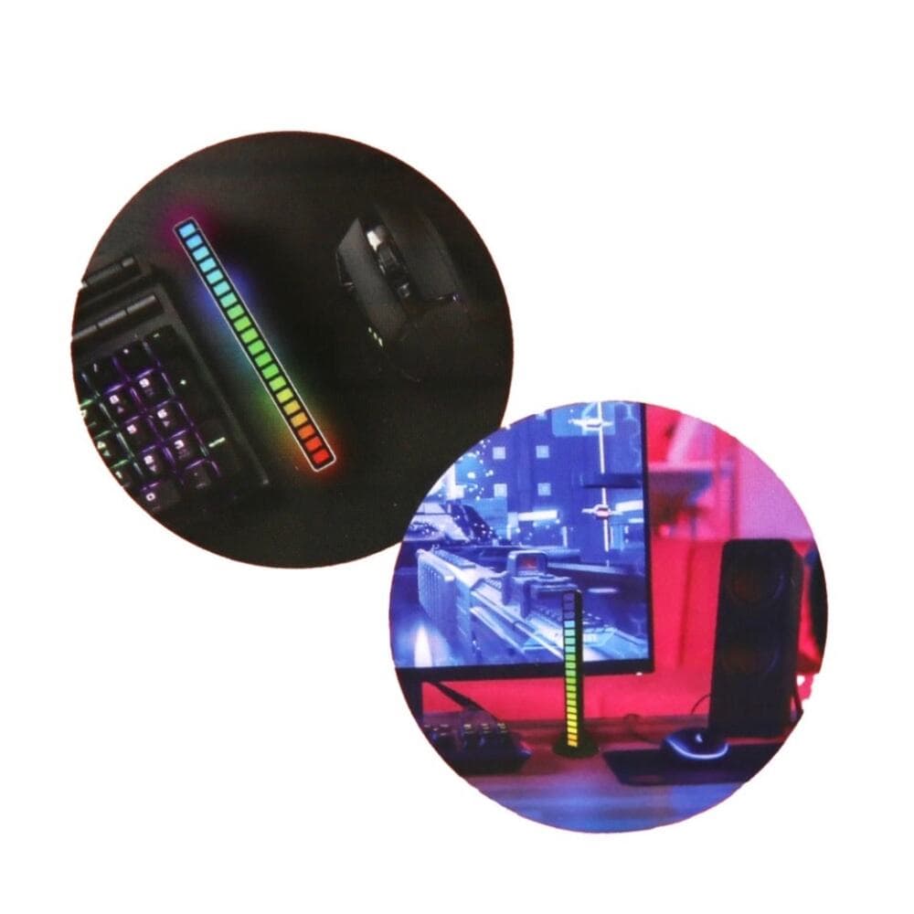 LED SOUND EQUALIZER Bar 7 Present Light Modes , USB Powered, Multi Colored Light