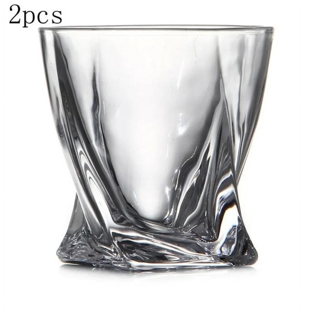 Whiskey Glass, Clean Glass Set, Dishwasher-Safe, Wine Gift, 2-Piece Set