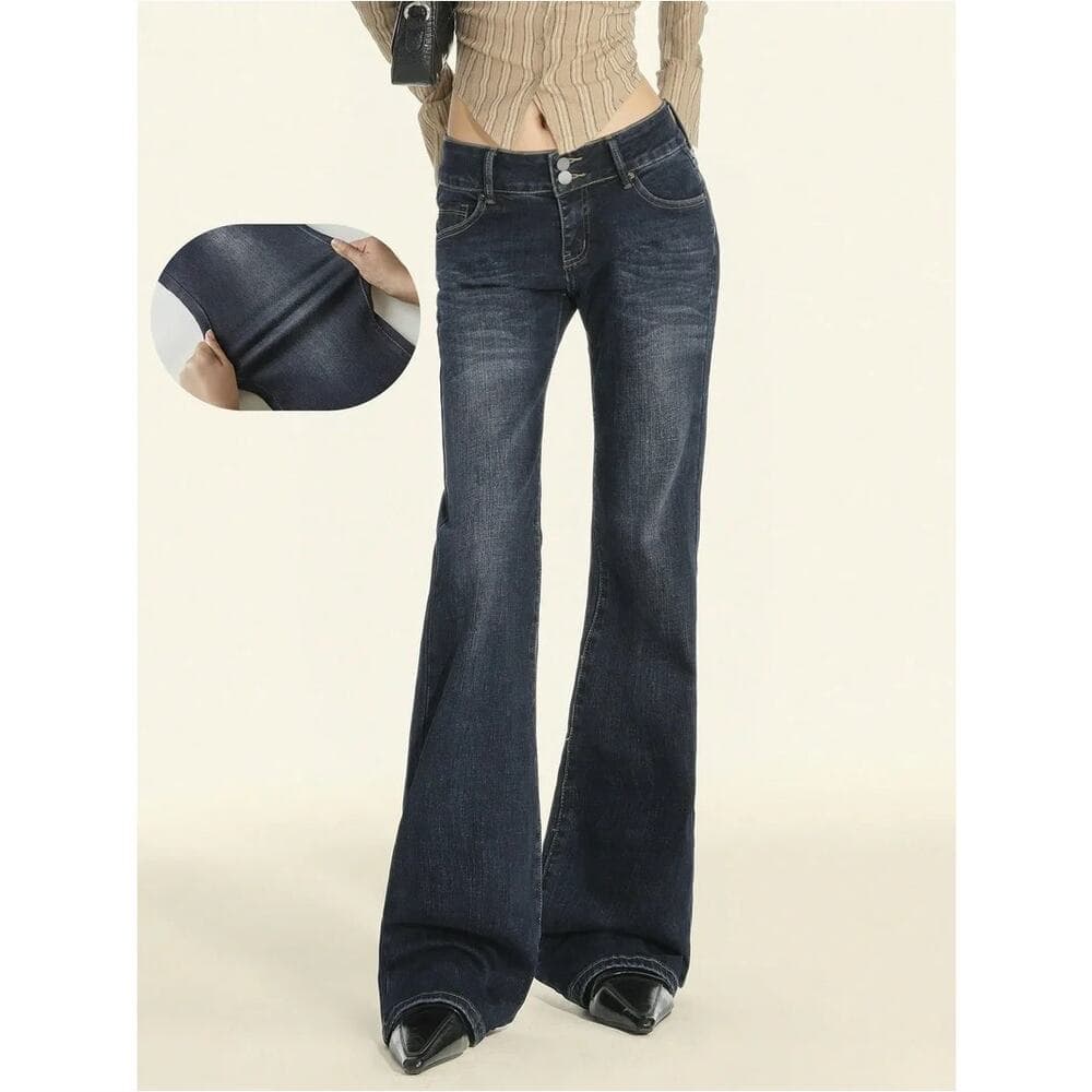 Emmiol Stretchy Denim Pants Blue Medium New Women’s