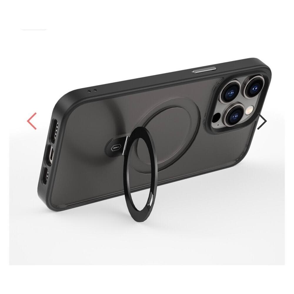 Simple and Fashion Black I Phone 13 6.1/14 6.1 Bracket Magsafe Phone Case