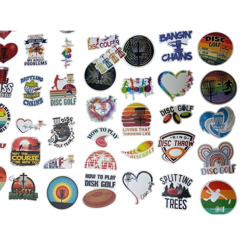 100 Frisbee Golf Stickers New