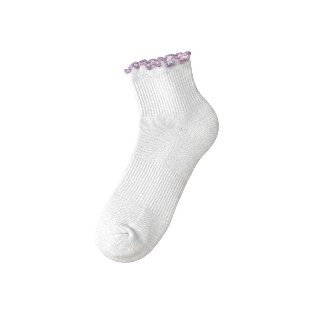 Joy Lab Ankle Socks 2 Pairs Purple & Blue Size 4-10 Kids