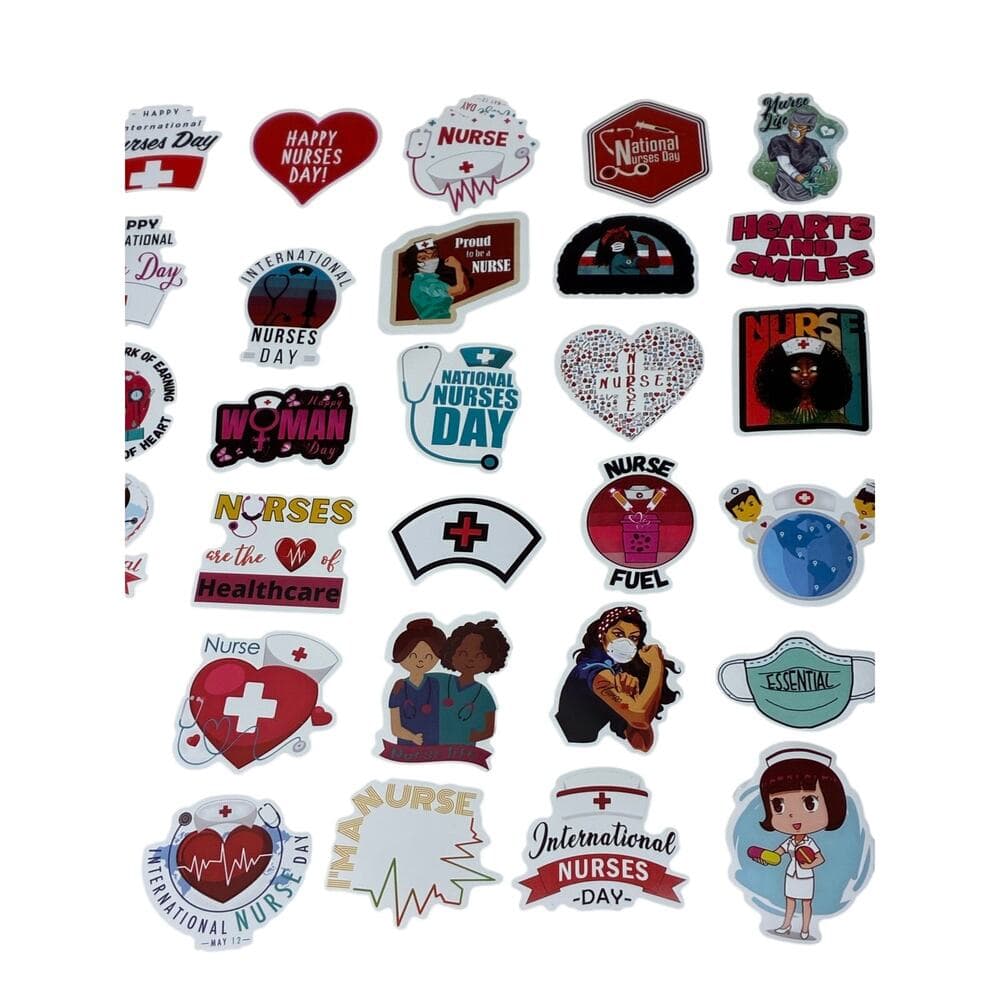 100 Piece Mental Health Nurse Stickers