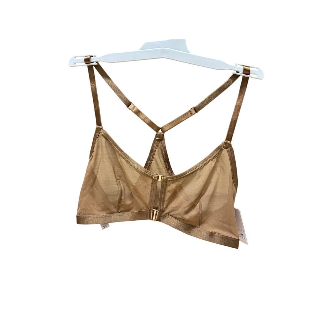 Auden Women's Mesh Triangle Bralette, M - Brown