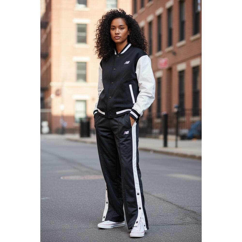 New Balance Black & White Track Sweat Suit Top 14/16 Bottom 10/12