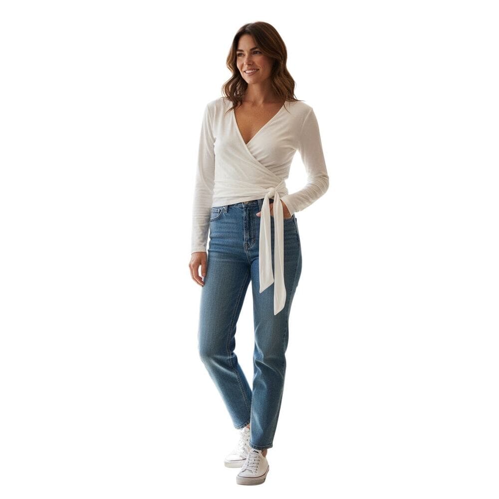 Joy Lap Women’s Long Sleeve Shirt Size X-Large Color Cream