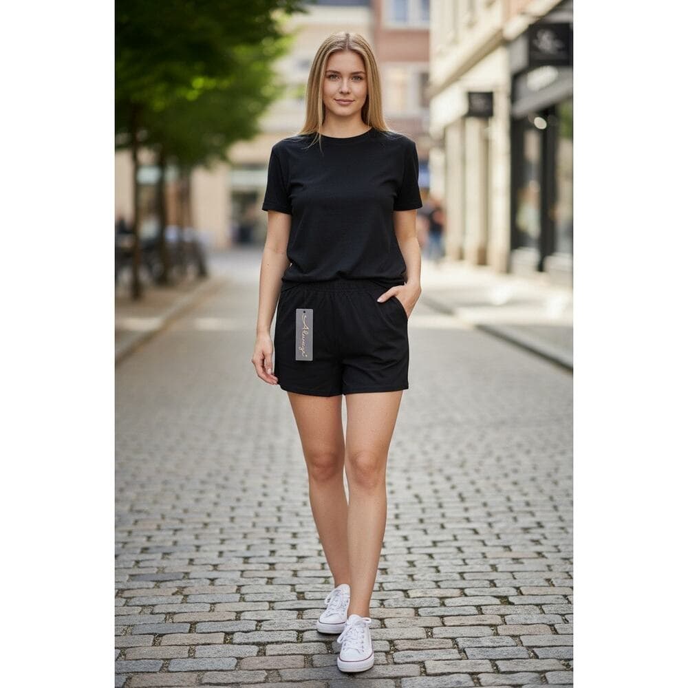 Always Black Women's Casual Summer Short Size Medium