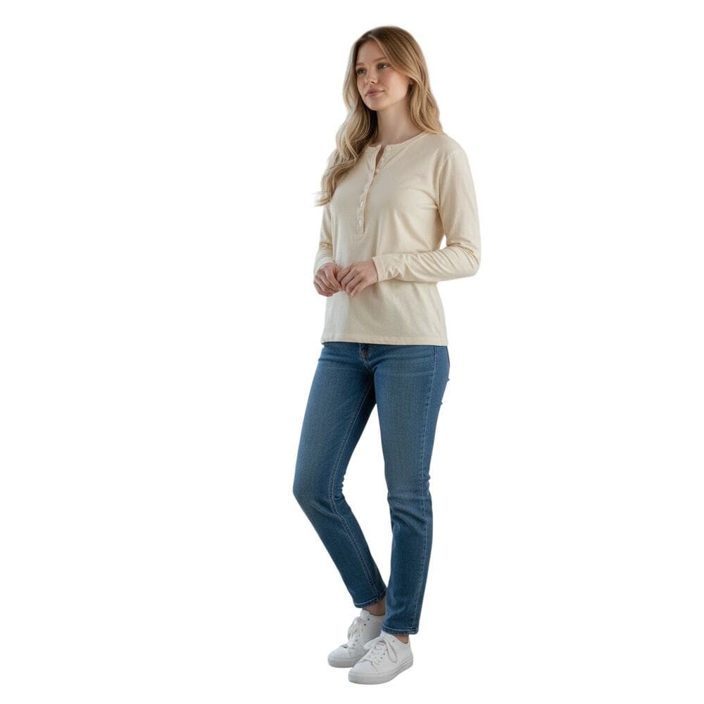 Universal thread Women’s Long Sleeve Top With 6 Buttons On it Size X-Large