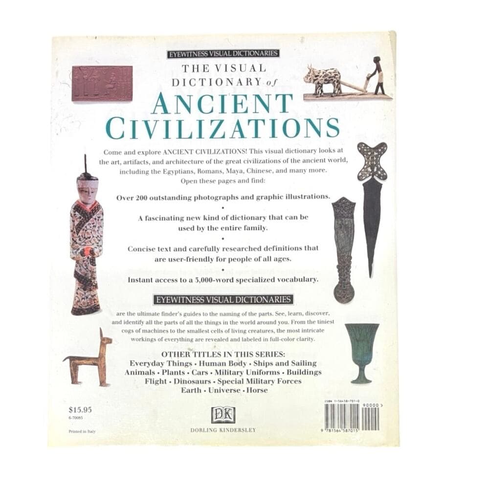 The Visual Dictionary of Ancient Civilizations Hardcover Book